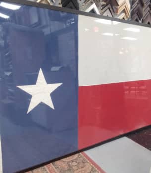 texas flag framed